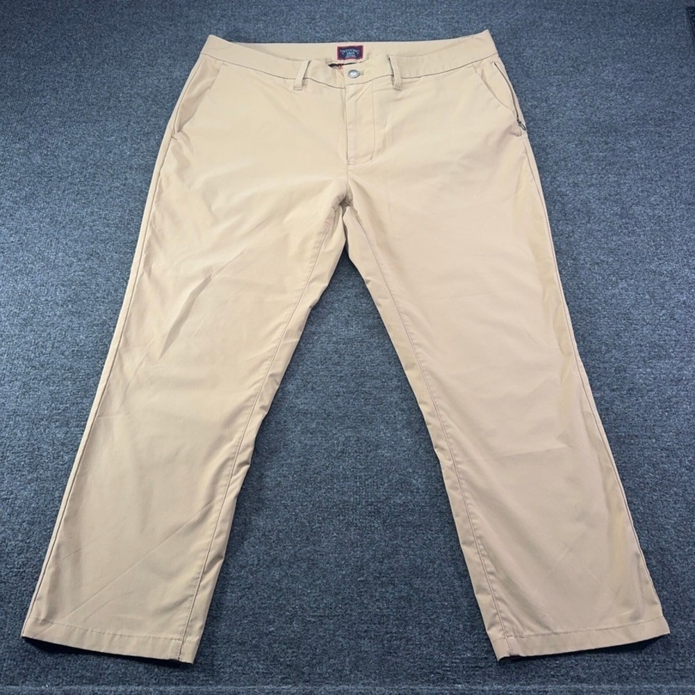 UNTUCKit Chancellor‎ Pant Tan Straight Fit Mens W36 L30 Performance Chino